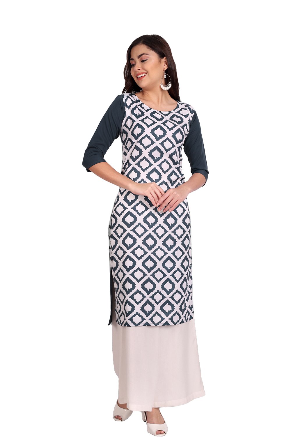 Crape Kurti 2 Daily Wear Wholesale Printed Kurtis
